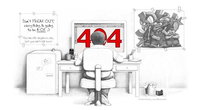 创意设计师程序员赶稿404错误页面下载